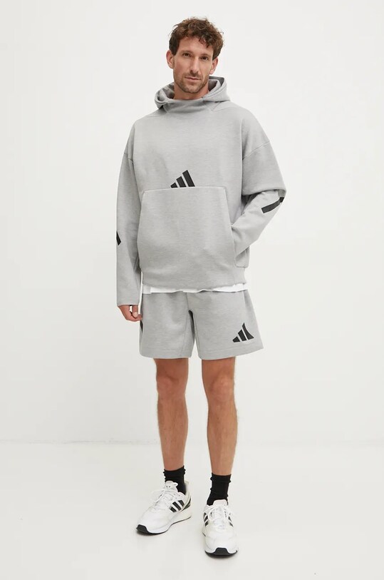 adidas pantaloncini ZNE JJ4892 grigio AW24