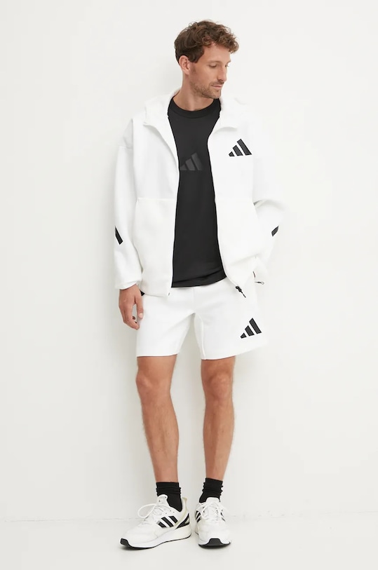 adidas pantaloncini ZNE JJ4893 bianco AW24