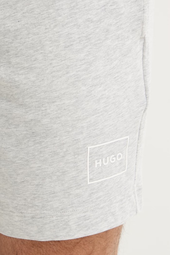 HUGO pyžamové šortky pánské s bavlnou Laze Shorts CW šedá 50525247