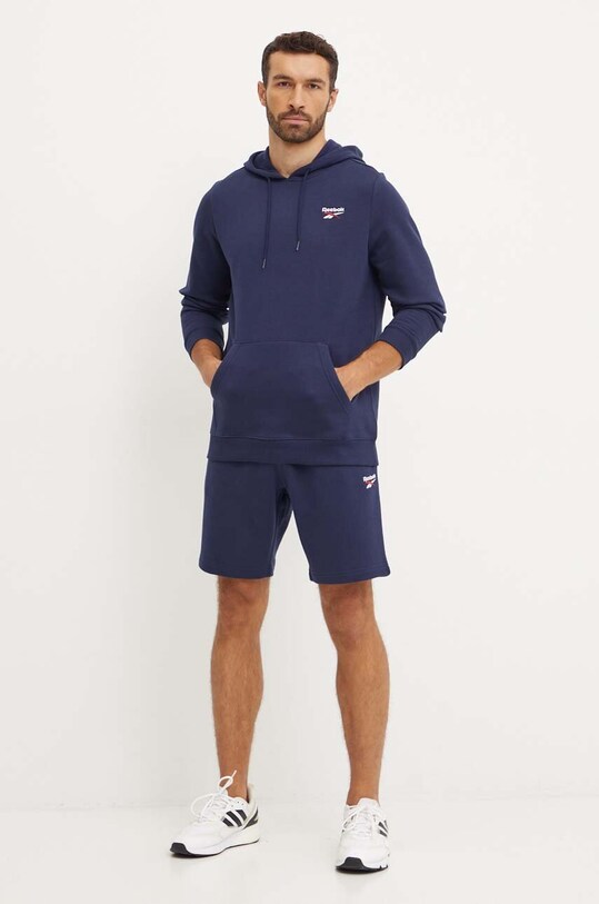 Reebok pantaloni scurti 100202837 bleumarin AW24