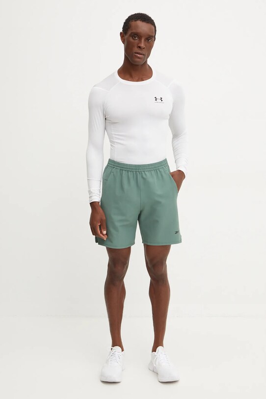 Reebok pantaloni scurți de antrenament Strength 4.0 100205356 verde AW24