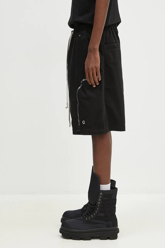 Rick Owens cotton shorts Bauhaus DU02D2389.TW black AW24