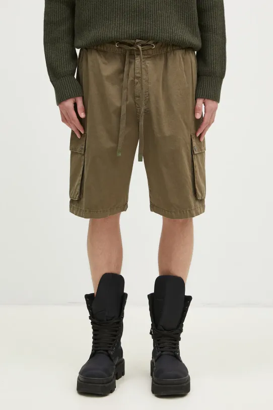 KSUBI cotton shorts Krush Cargo Short fabric green MPF24WA022