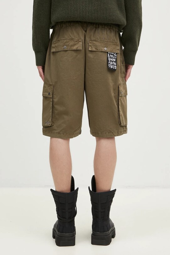 Odzież KSUBI szorty bawełniane Krush Cargo Short MPF24WA022 zielony