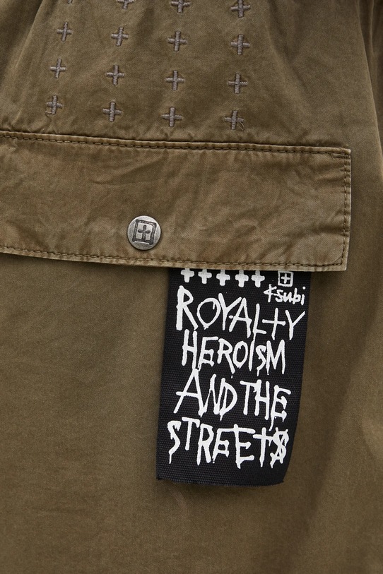 KSUBI szorty bawełniane Krush Cargo Short zielony MPF24WA022