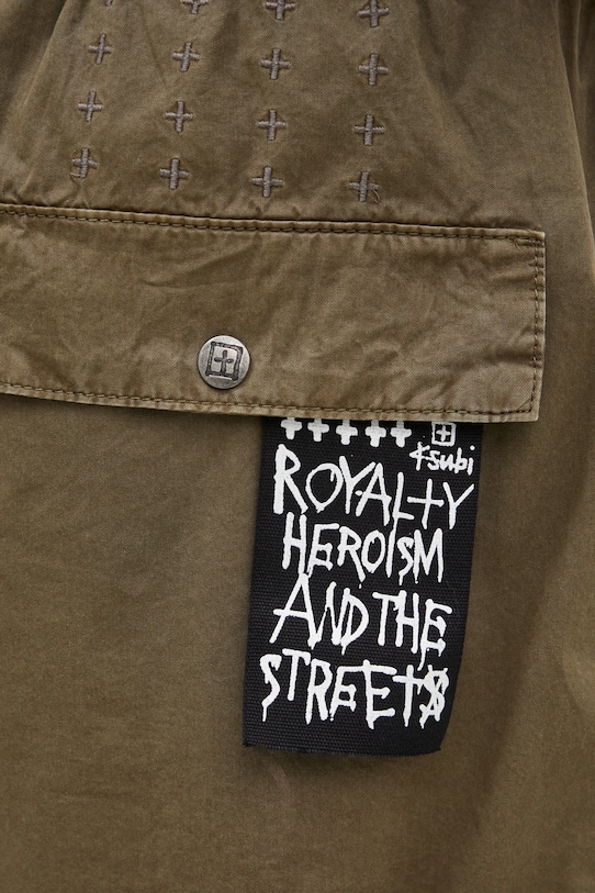 KSUBI cotton shorts Krush Cargo Short green MPF24WA022