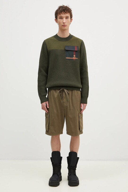 KSUBI szorty bawełniane Krush Cargo Short MPF24WA022 zielony