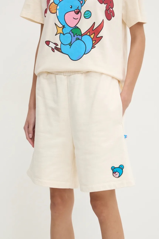 Bavlněné šortky Inbetweeners F4TWUABE050 béžová