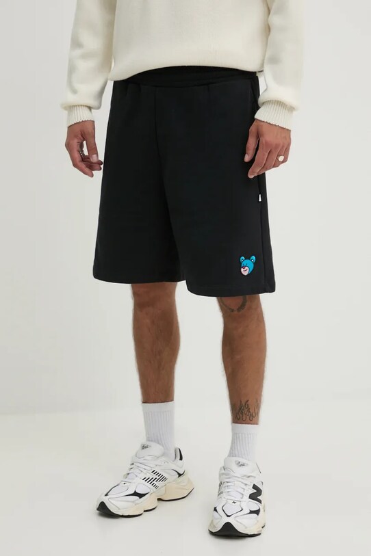 Bavlněné šortky Inbetweeners černá F4TWUABE050