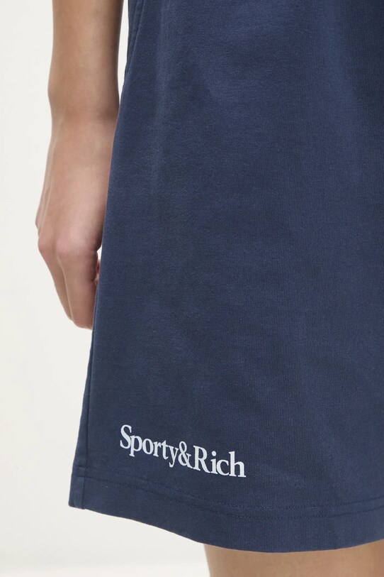 Sporty & Rich szorty bawełniane Home Run Gym granatowy SH039505300BL32