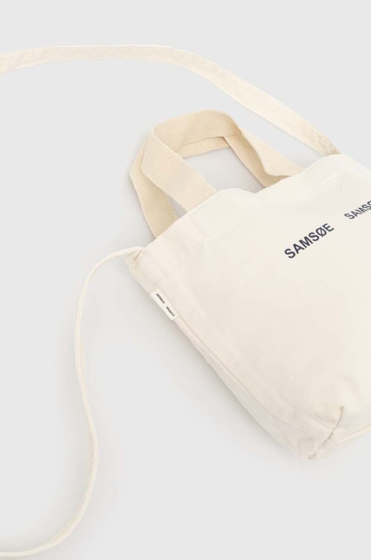 Bavlněná kabelka Samsoe Samsoe SAFRINKA béžová F24200050