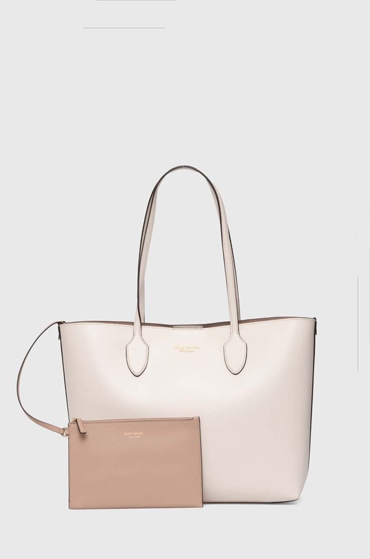 Kožená kabelka Kate Spade přírodní kůže béžová KC921