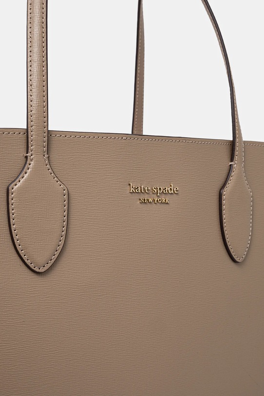 Kožená kabelka Kate Spade béžová KC921