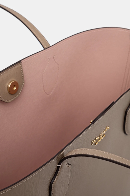 Kožená kabelka Kate Spade KC921 béžová