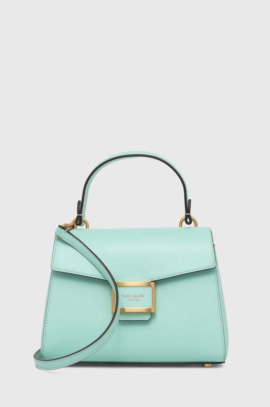 Kate Spade torebka skórzana nie mieści A4 turkusowy KE122