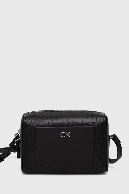 Τσάντα Calvin Klein απομίμηση λείου δέρματος μαύρο K60K612140