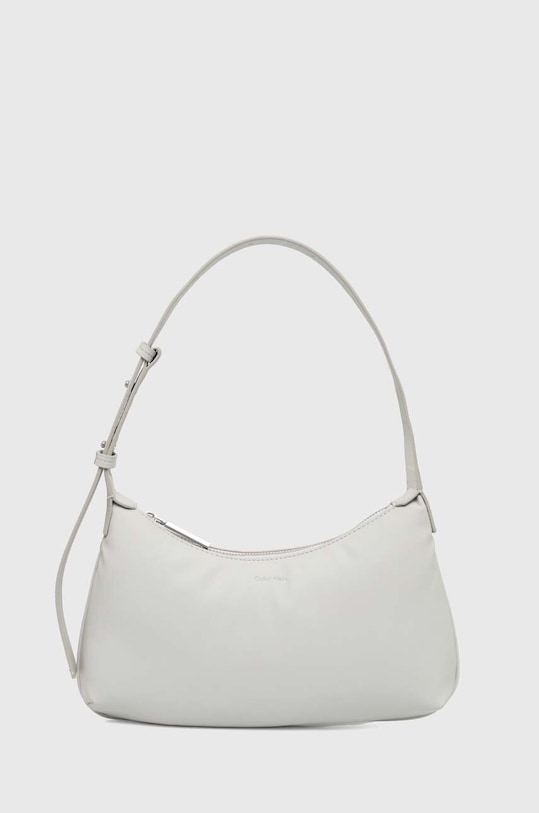 Kabelka Calvin Klein hladký šedá K60K612156