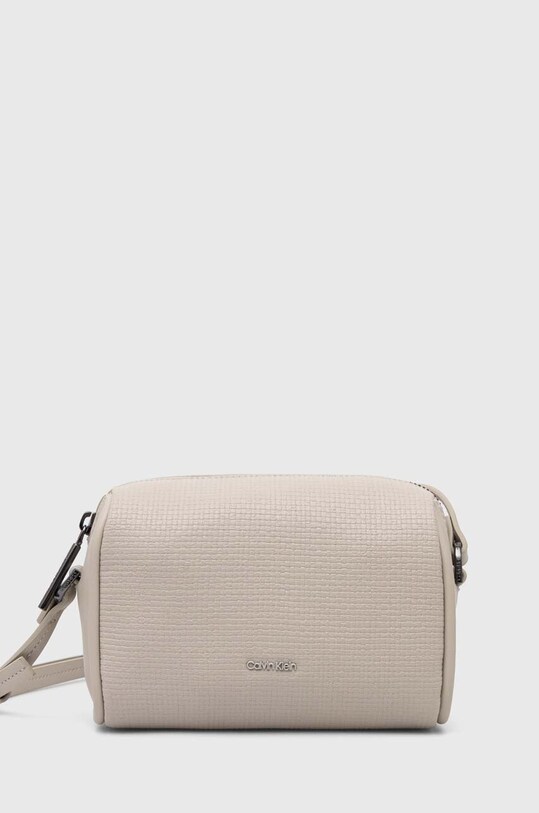 Calvin Klein torebka nie mieści A4 beżowy K60K612334
