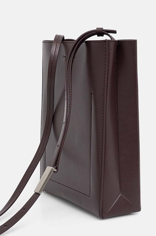 Kožená kabelka Calvin Klein K60K612649 hnedá AW24