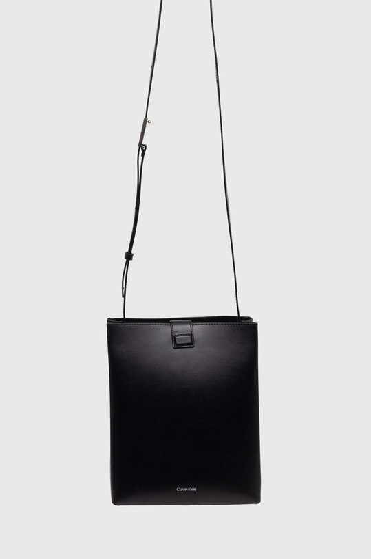 Calvin Klein torebka skórzana czarny K60K612649