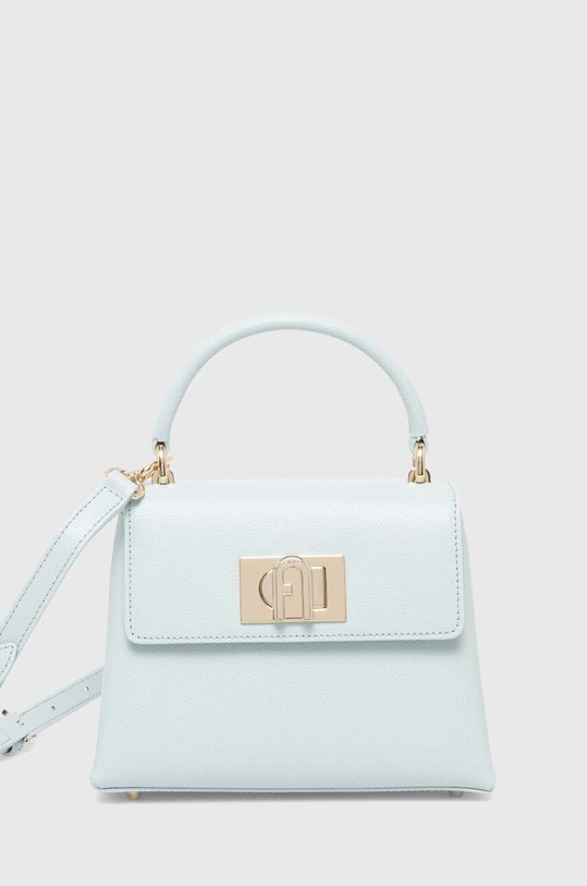 Furla torebka skórzana skóra licowa niebieski WB00109.ARE000.AJ000