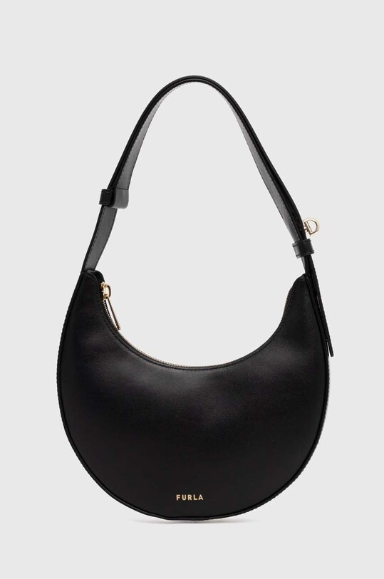 Kožená kabelka Furla usňová koža čierna WE00649.AX0733.O6000