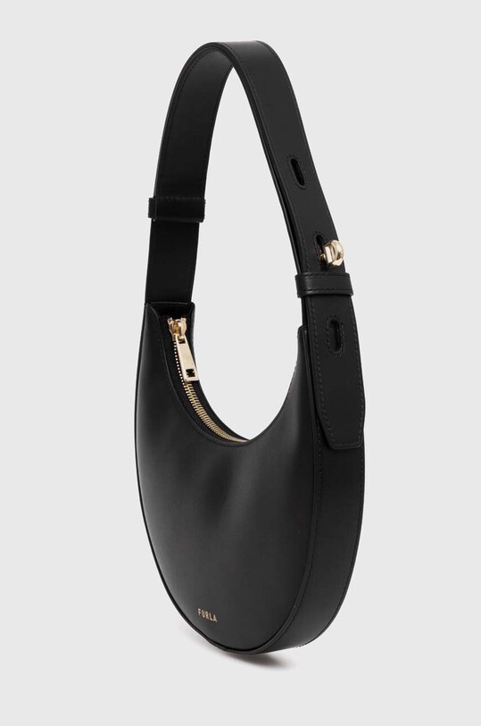 Kožená kabelka Furla WE00649.AX0733.O6000 čierna AW24