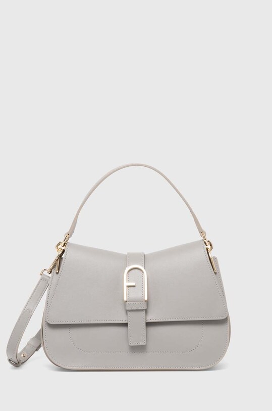 Furla torebka skórzana skóra licowa szary WB00996.BX2045.3291S