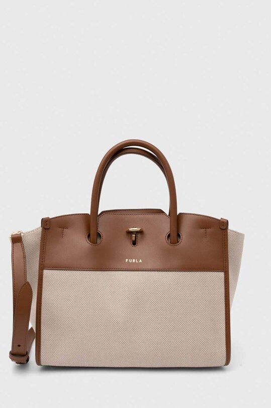 Furla torebka nie mieści A4 beżowy WB00811.BX2093.1107S