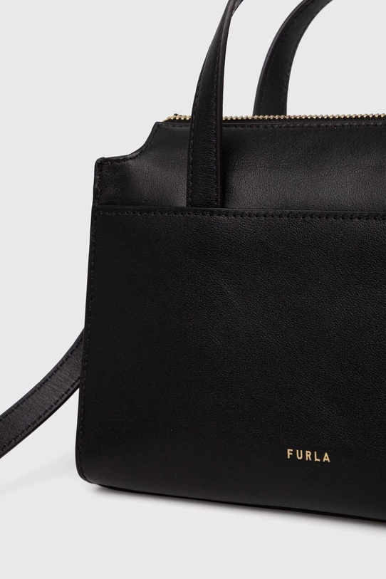 Kožená kabelka Furla černá WB01337.BX2045.O6000