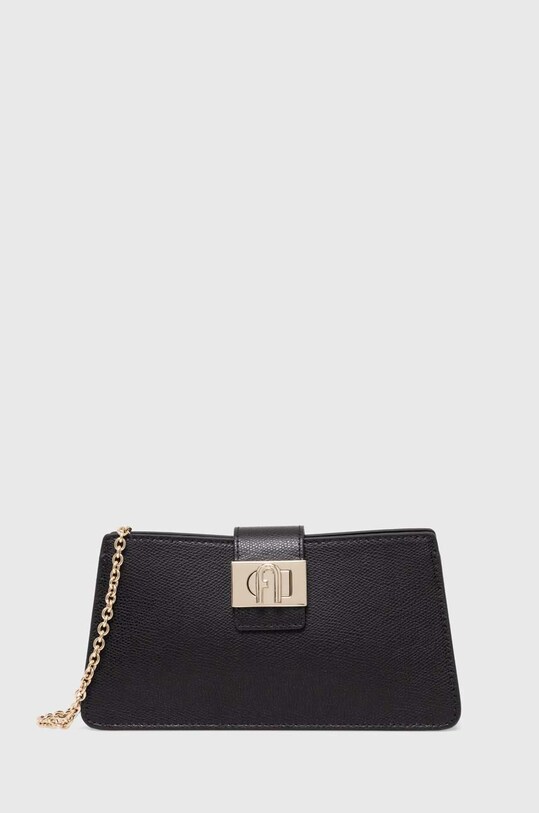 Furla poseta de piele uni negru WE00592.ARE000.O6000