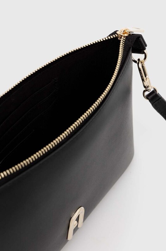 Kožená kabelka Furla černá WE00615.AX0733.O6000