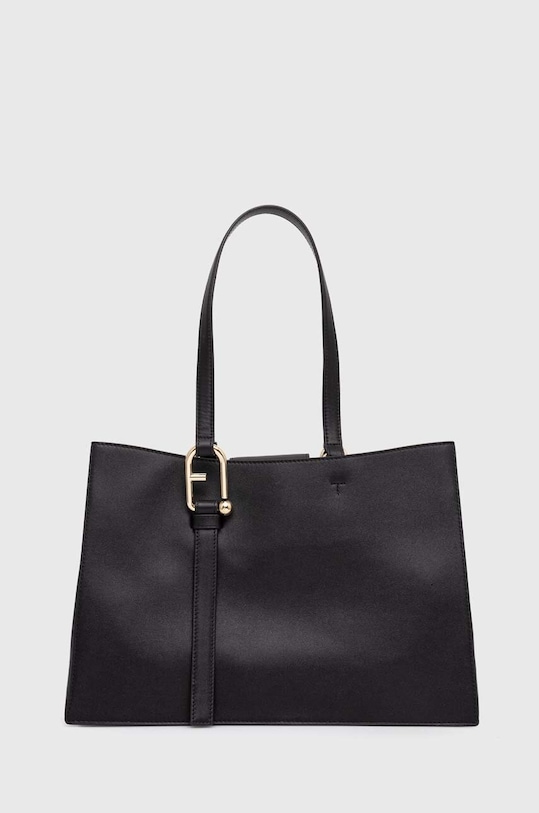 Kožená kabelka Furla usňová koža čierna WB01371.BX2045.O6000