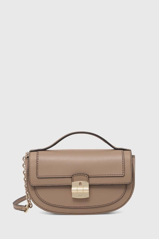 Шкіряна сумочка Furla лицьова шкіра бежевий WE00606.BX0053.1257S