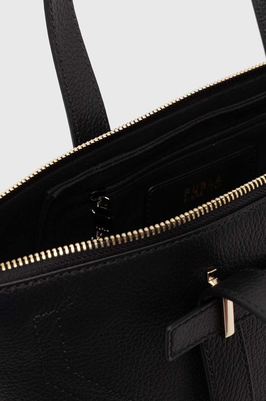 Δερμάτινη τσάντα Furla μαύρο WB01236.HSF000.O6000