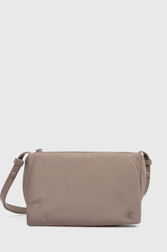 Calvin Klein Jeans torebka nie mieści A4 beżowy K60K612225