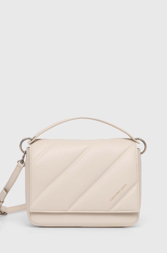 Kabelka Calvin Klein Jeans hladký béžová K60K612243