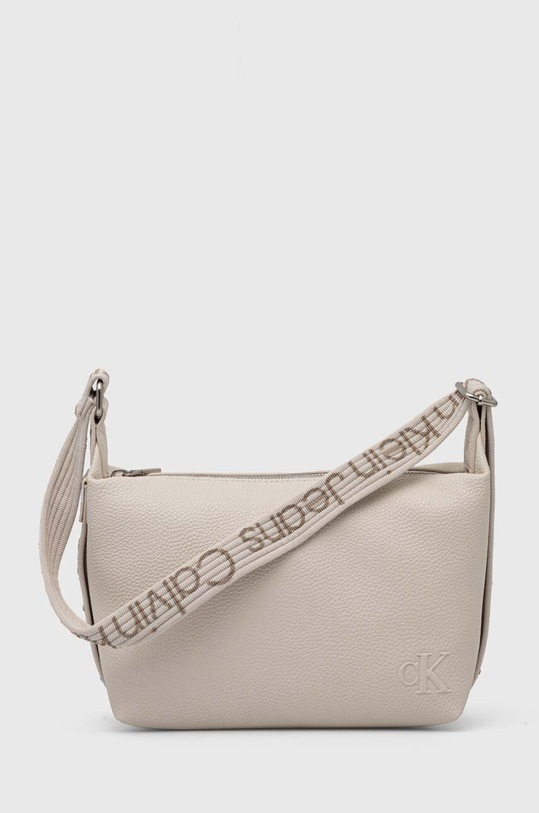 Kabelka Calvin Klein Jeans potisk béžová K60K612284