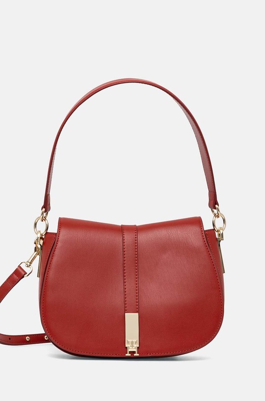 Kabelka Tommy Hilfiger imitácia kože burgundské AW0AW16285