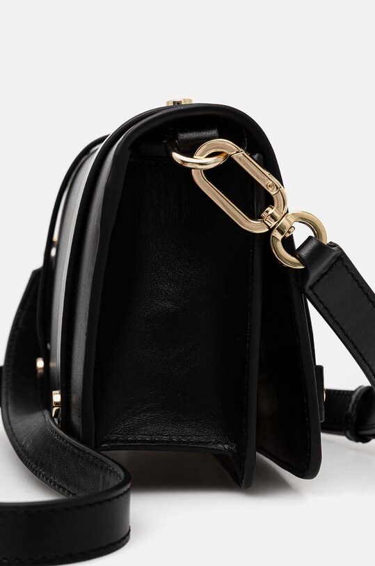 Tommy Hilfiger torebka skórzana czarny AW0AW16320