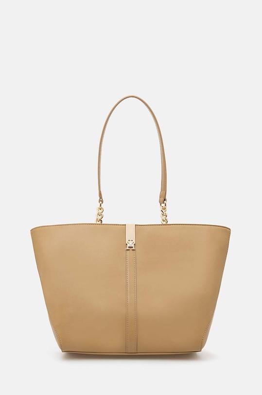 Tommy Hilfiger torebka nie mieści A4 beżowy AW0AW16321