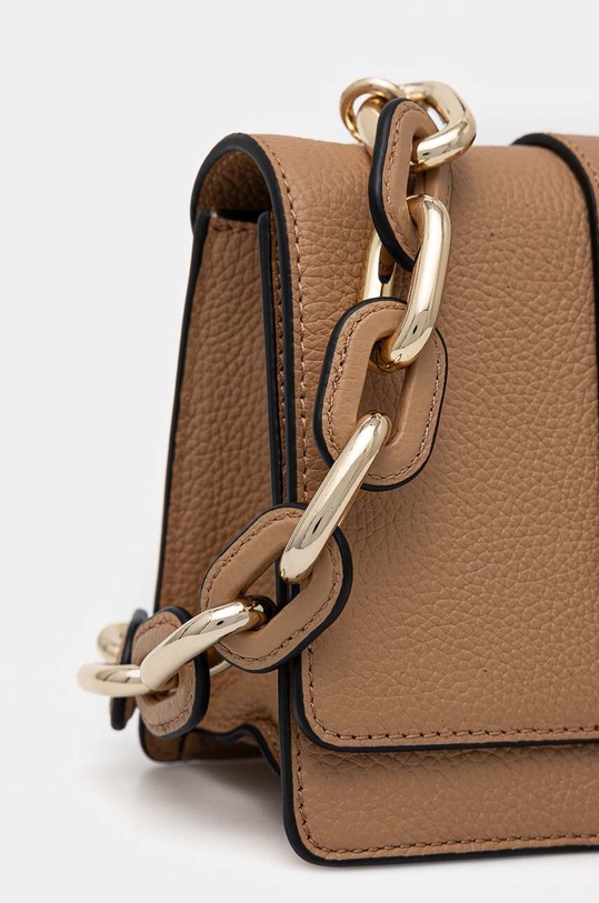 Δερμάτινη τσάντα Tommy Hilfiger μπεζ AW0AW16401