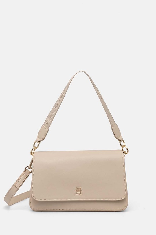 Kabelka Tommy Hilfiger imitácia kože béžová AW0AW16680