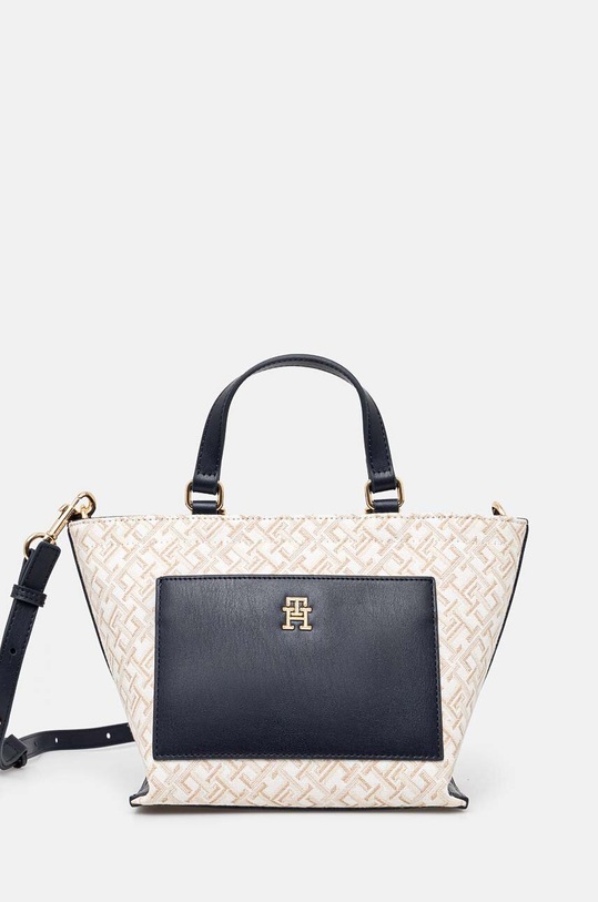 Tommy Hilfiger torebka nie mieści A4 beżowy AW0AW16707