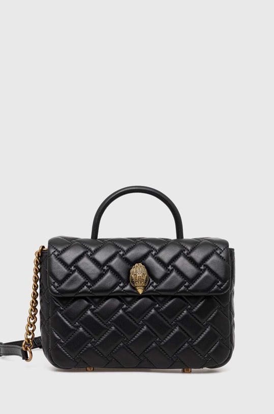 Шкіряна сумочка Kurt Geiger London HANDLE KENSINGTON BAG лицьова шкіра чорний 2709500109