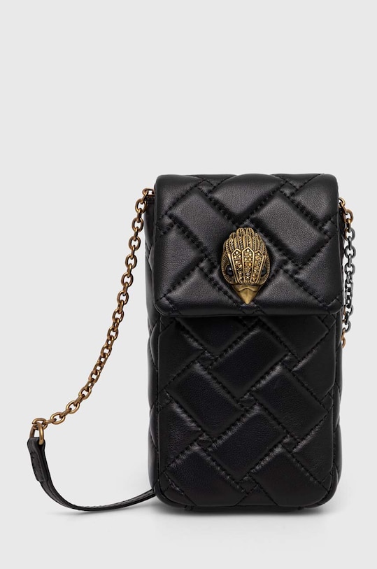 Kurt Geiger London bőr táska KENSINGTON PHONE BAG nappa bőr fekete 2710000109