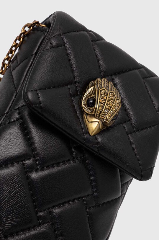 Kurt Geiger London bőr táska KENSINGTON PHONE BAG fekete 2710000109