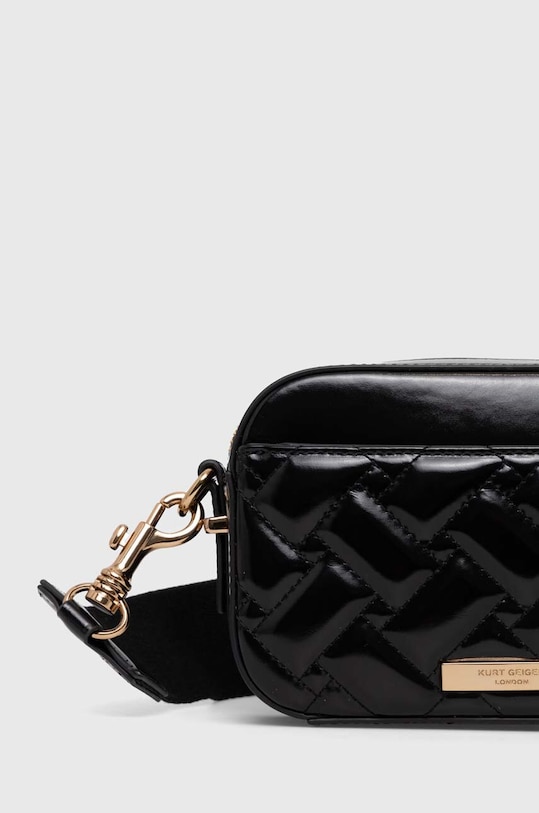 Akcesoria Kurt Geiger London torebka skórzana KENSINGTON SM CAMERA E 2738100319 czarny