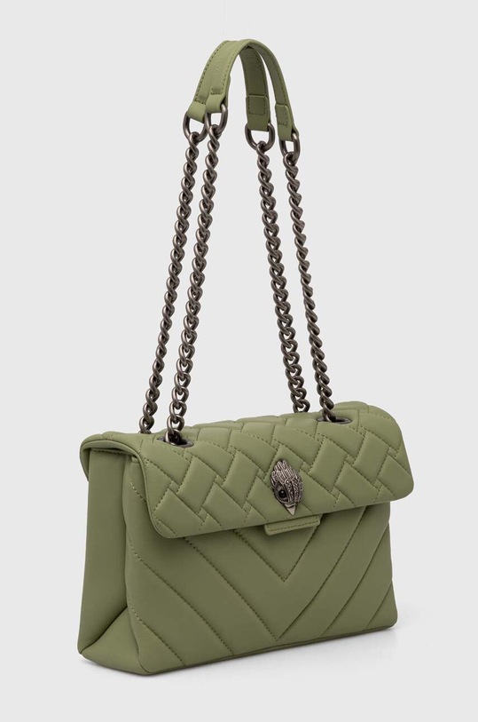 Кожаная сумочка Kurt Geiger London LEATHER KENSINGTON BAG 539976109 зелёный AW24