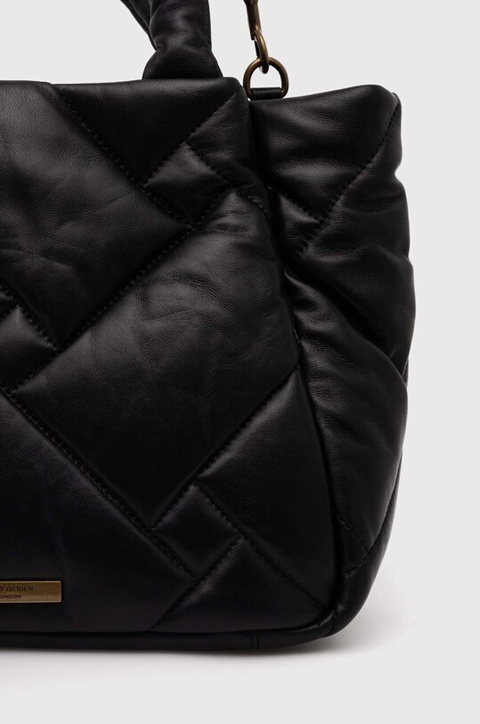 Kurt Geiger London poseta de piele KENSINGTON M SHOPPER PUFF negru 2737200109